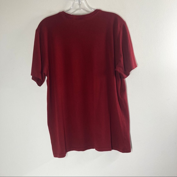 Nike Shirt Adult Large Red White Spell Out Swoosh Logo Size Large EUC - Picture 3 of 3